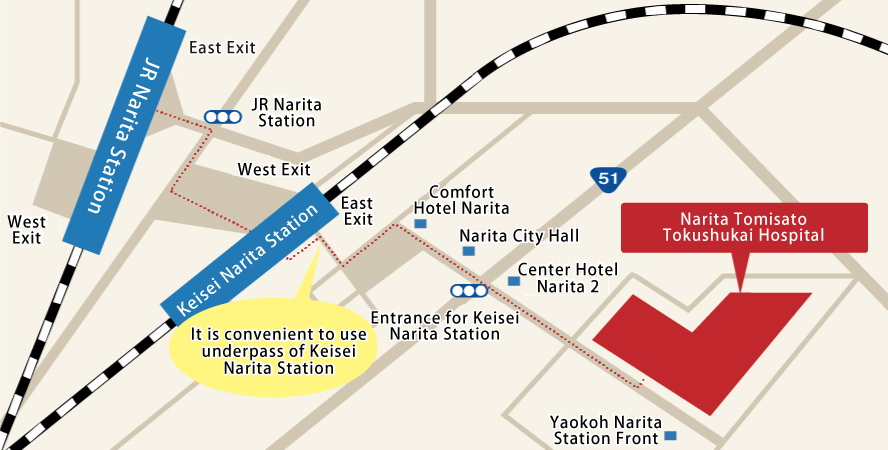 駅からの徒歩経路