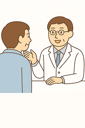 医師と患者のイラスト