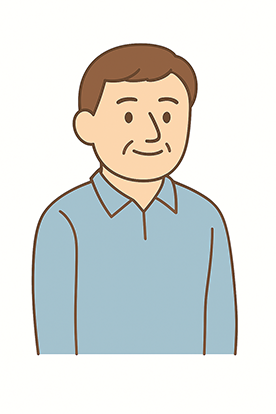 50歳男性のイラスト